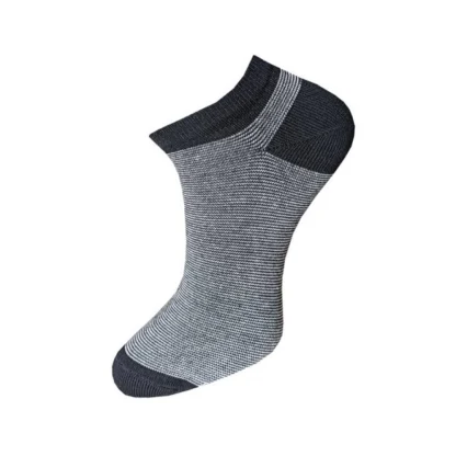 3_Pair Set Unisex Casual Cotton Striped Ankle Length Socks (Multicolor) - Image 4