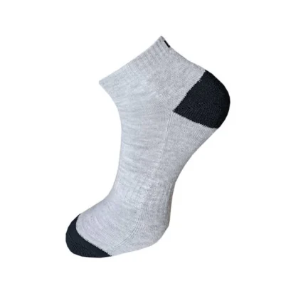 3_Pair Set Unisex Casual Cotton Solid Ankle Length Socks (Multicolor) - Image 3