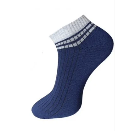 3_Pair Set Unisex Casual Cotton Striped Ankle Length Socks (Multicolor) - Image 3