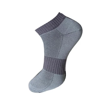 3_Pair Set Unisex Casual Cotton Solid Ankle Length Socks (Multicolor) - Image 4