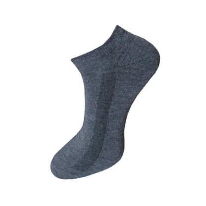 3_Pair Set Unisex Casual Cotton Solid Ankle Length Socks (Multicolor) - Image 2