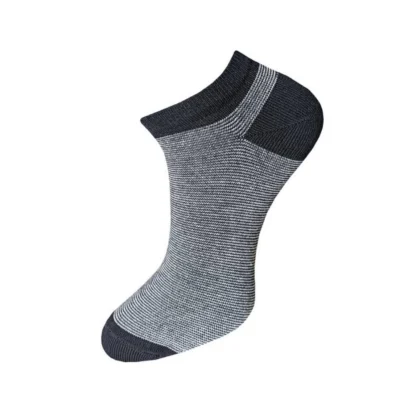 3_Pair Set Unisex Casual Cotton Striped Ankle Length Socks (Multicolor) - Image 2