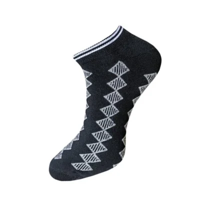 3_Pair Set Unisex Casual Cotton Printed Ankle Length Socks (Multicolor) - Image 2