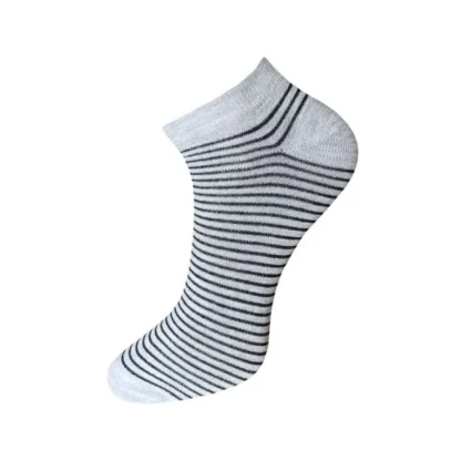 3_Pair Set Unisex Casual Cotton Striped Ankle Length Socks (Multicolor) - Image 3