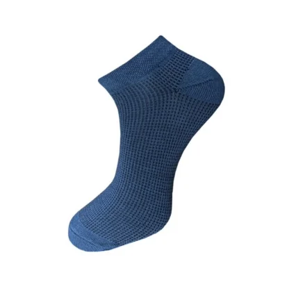 3_Pair Set Unisex Casual Cotton Solid Ankle Length Socks (Multicolor) - Image 4