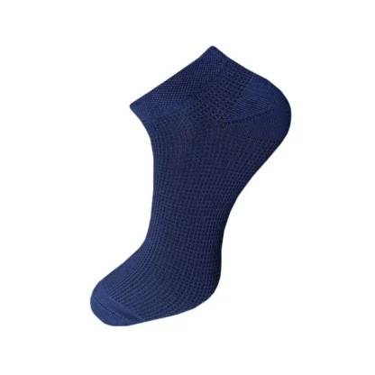 3_Pair Set Unisex Casual Cotton Solid Ankle Length Socks (Multicolor) - Image 4