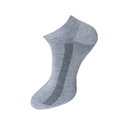 3_Pair Set Unisex Casual Cotton Solid Ankle Length Socks (Multicolor) - Image 3