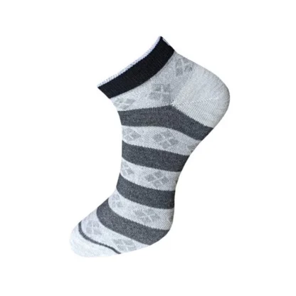 3_Pair Set Unisex Casual Cotton Printed Ankle Length Socks (Multicolor) - Image 2