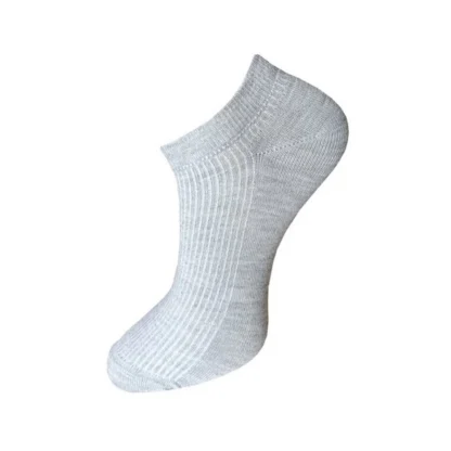 3_Pair Set Unisex Casual Cotton Solid Ankle Length Socks (Multicolor) - Image 3