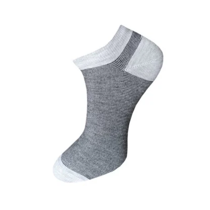 3_Pair Set Unisex Casual Cotton Striped Ankle Length Socks (Multicolor) - Image 2