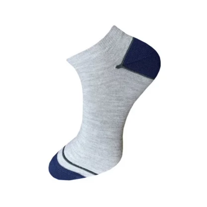 3_Pair Set Unisex Casual Cotton Solid Ankle Length Socks (Multicolor) - Image 3