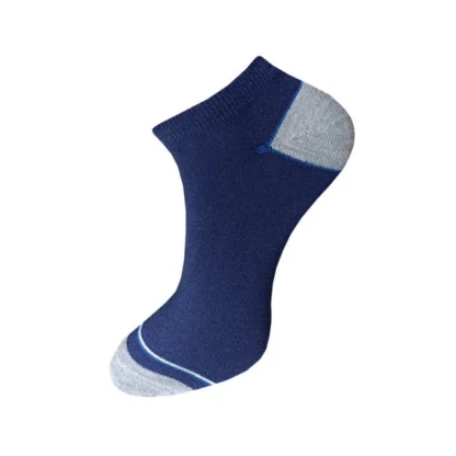 3_Pair Set Unisex Casual Cotton Solid Ankle Length Socks (Multicolor) - Image 2