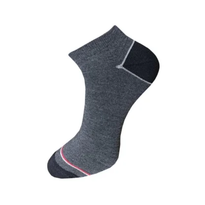 3_Pair Set Unisex Casual Cotton Solid Ankle Length Socks (Multicolor) - Image 4