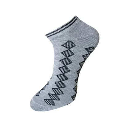 3_Pair Set Unisex Casual Cotton Printed Ankle Length Socks (Multicolor) - Image 3