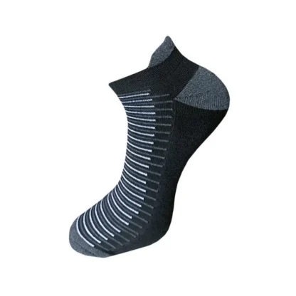 3_Pair Set Unisex Casual Cotton Striped Ankle Length Socks (Multicolor) - Image 2