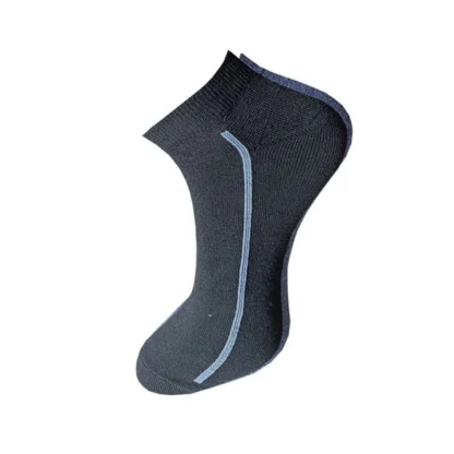 3_Pair Set Unisex Casual Cotton Solid Ankle Length Socks (Multicolor) - Image 4