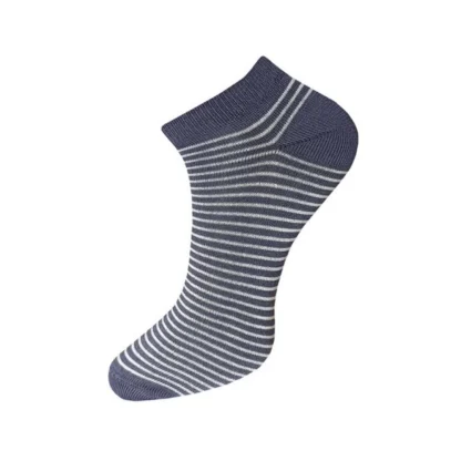 3_Pair Set Unisex Casual Cotton Striped Ankle Length Socks (Multicolor) - Image 2