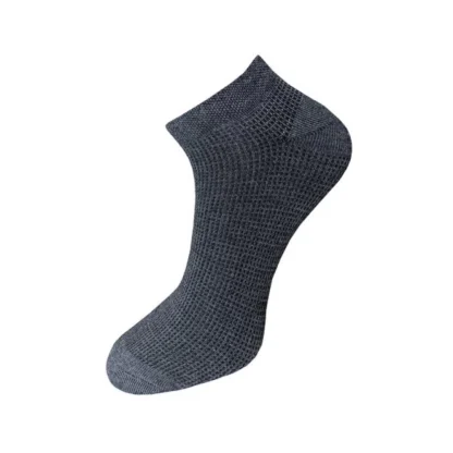 3_Pair Set Unisex Casual Cotton Solid Ankle Length Socks (Multicolor) - Image 3