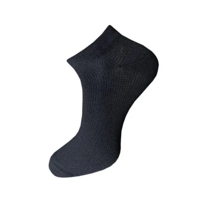 3_Pair Set Unisex Casual Cotton Solid Ankle Length Socks (Multicolor) - Image 2