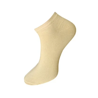 3_Pair Set Unisex Casual Cotton Solid Ankle Length Socks (Multicolor) - Image 2