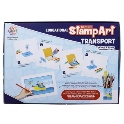 Stamp Art-Transport | Plastic | Educational Toys | 4+ Years - Image 2