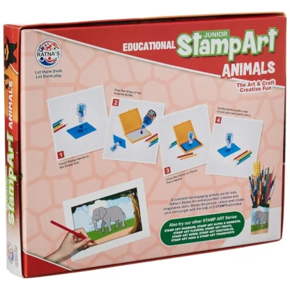 Stamp Art-Animal | Plastic | Educational Toys | 4+ Years - Image 2