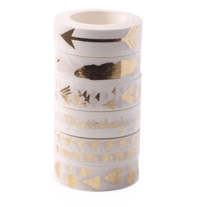 Pack Of_5 Washi Tape | Foil | Stationery | 5+ Years - Image 2