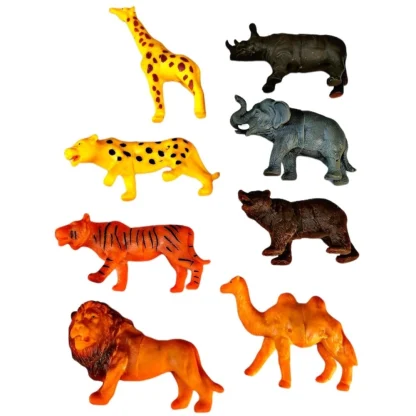 8_Pcs Set For Wild PVC Animals| Cardboard | Toys | 5+ Years - Image 2