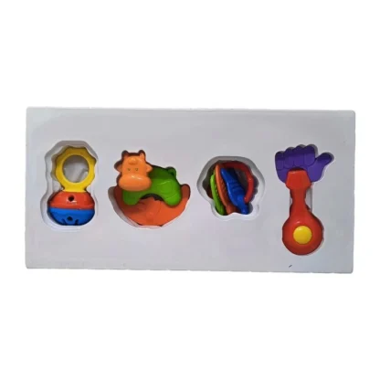 Infant Rattle Set (4 pcs) | ‎Plastic | Toys | 3+ Months - Image 3