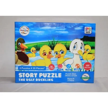 35_Pcs Set Ugly Ducklingg Story Puzzle | Cardboard | Educational Toys | 5+ Years - Image 2