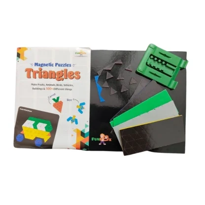 Magnetic Puzzle Triangle |   Cardboard  |   Educational Toys| 3+ Years - Image 2