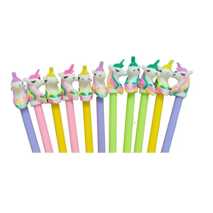 12_Pcs Set Unicorn Pencil |   Plastic  |   Stationery | 3+ Years - Image 2