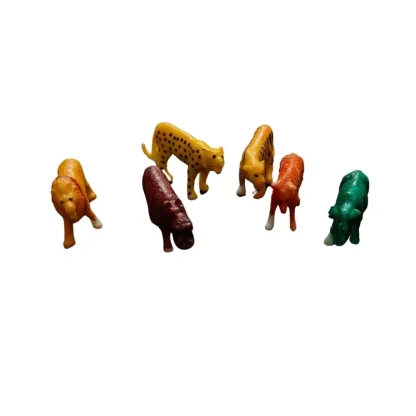 6_Pcs Set Wild Animals |   PVC  |   Toys| 1+ Years - Image 2