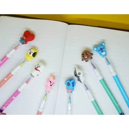 Pack Of_5 Bts Army Pencil Set | Rubber | Stationery | 3+ Years - Image 2