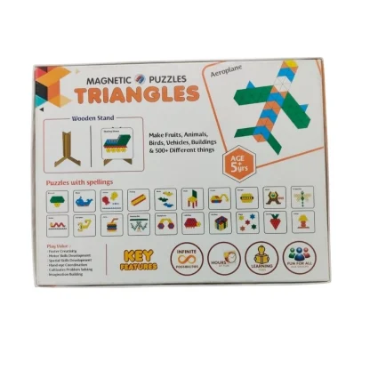 Magnetic Puzzle Triangle |   Cardboard  |   Educational Toys| 3+ Years - Image 3