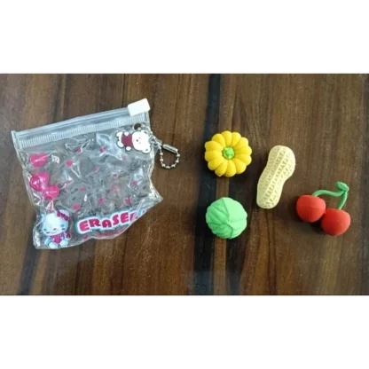 Pack Of_5 Vegetable Eraser | Rubber | Stationery | 3+ Years - Image 2