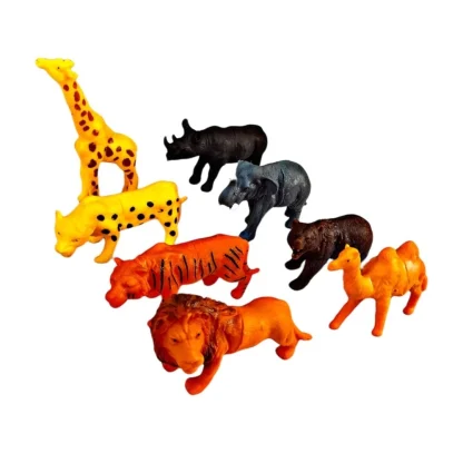 8_Pcs Set For Wild PVC Animals| Cardboard | Toys | 5+ Years - Image 3