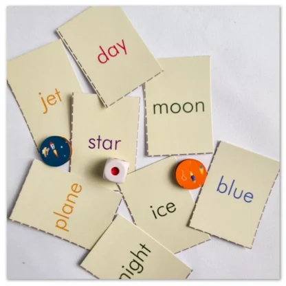 Words in the Air Space Wooden Board Game Toys (MultiColor) - Image 3