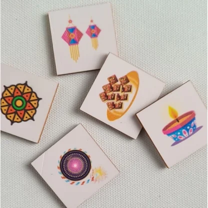 Festival- Diwali Wooden Board Game Toys (MultiColor) - Image 2