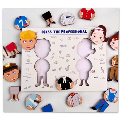 Dress The Professional Wooden Puzzle Grame Toys (MultiColor)