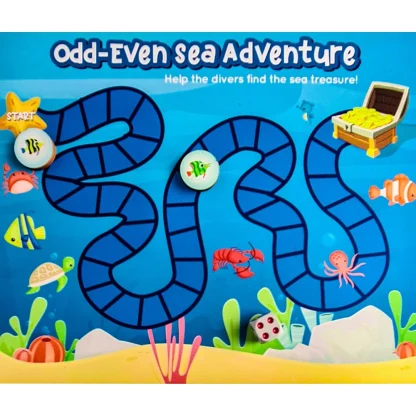 Odd Even Game Wooden Board Game Toys (MultiColor) - Image 3