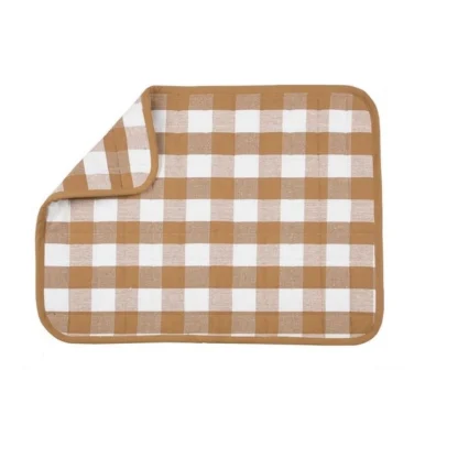 Pack Of_6 Cotton Checkered Kitchen Towel Sets (Beige) - Image 4