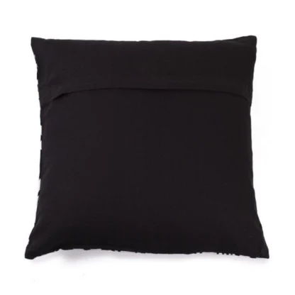 Pack Of_2 Cotton Printed Cushion Cover Sets (Black, Size: 16x16 In) - Image 2