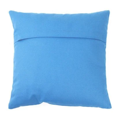 Pack Of_2 Cotton Printed Cushion Cover Sets (Blue, Size: 16x16 In) - Image 2