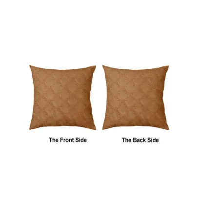 Pack Of_4 Polyester Printed Car Pillow Sets (Brown, Size: 12x12 In) - Image 4