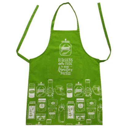 Cotton Printed Aprons (Green, Size: 24x32 In) - Image 3