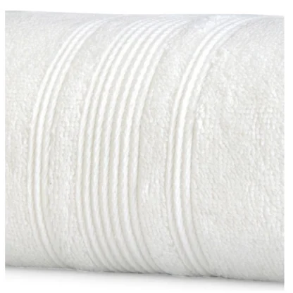 Cotton Striped Bath Towels (Off-white, Size: 35x71 In) - Image 2