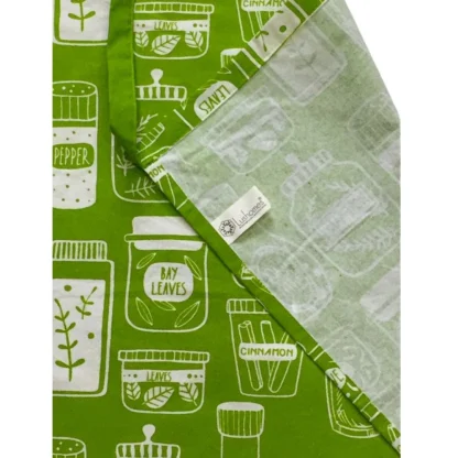 Cotton Printed Aprons (Green, Size: 24x32 In) - Image 2