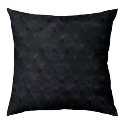 Pack Of_4 Polyester Printed Car Pillow Sets (Black, Size: 12x12 In) - Image 3