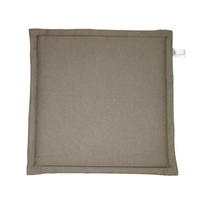 Pack Of_4 Polyester Solid Chairpads (Dark Beige, Size: 16x16 In) - Image 3